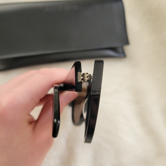 Saint Laurent Cat Eye Black Sunglasses - Picture 6 of 9